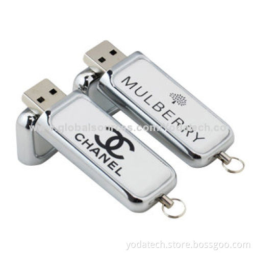 Chrome USB Flash Drive, Perfect for Promotional Gift